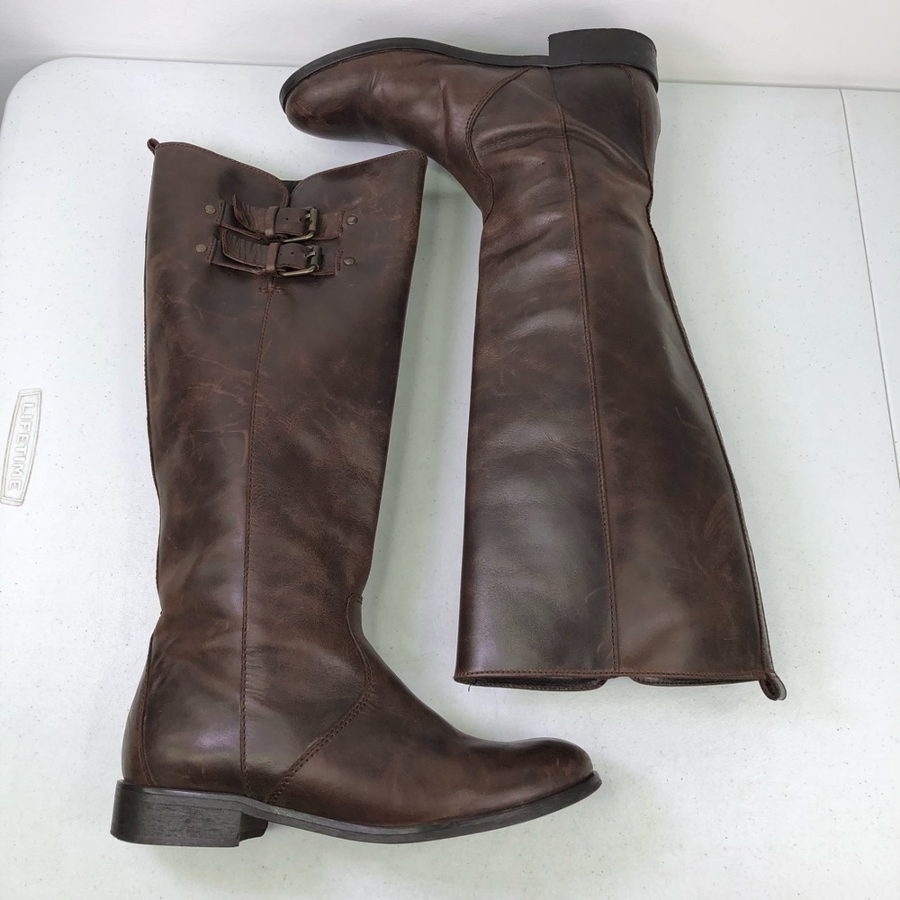 J. Crew Leather Slip On Boots Size 6.5 - Picture 2 of 10